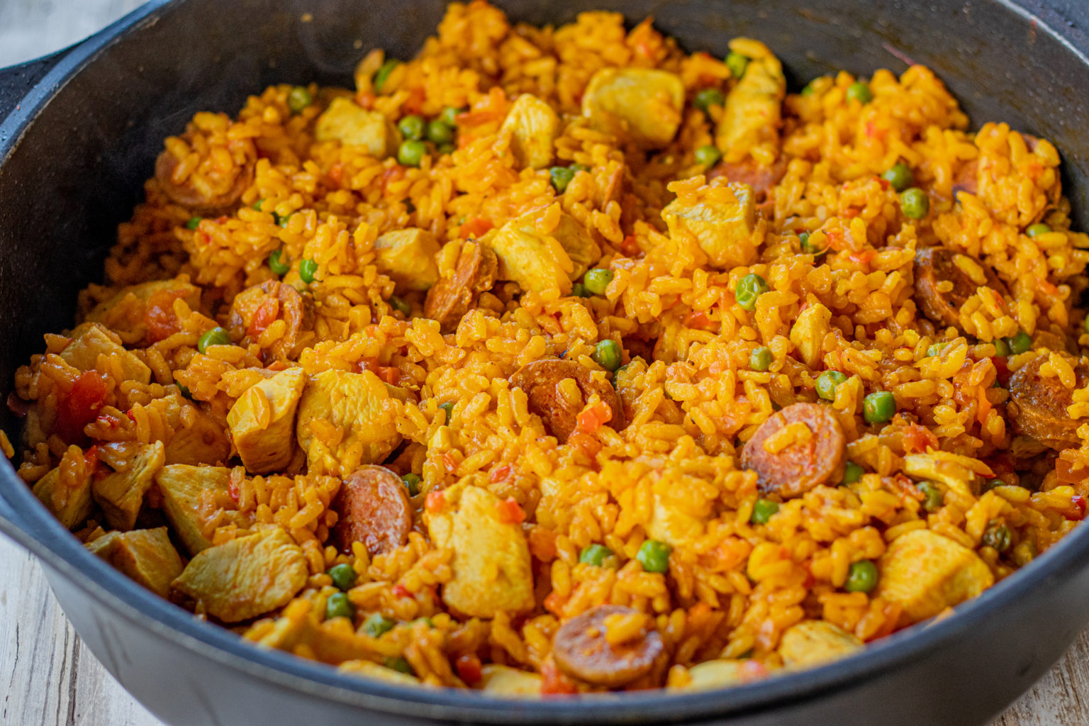 Chicken and Chorizo Paella Belqui's Twist