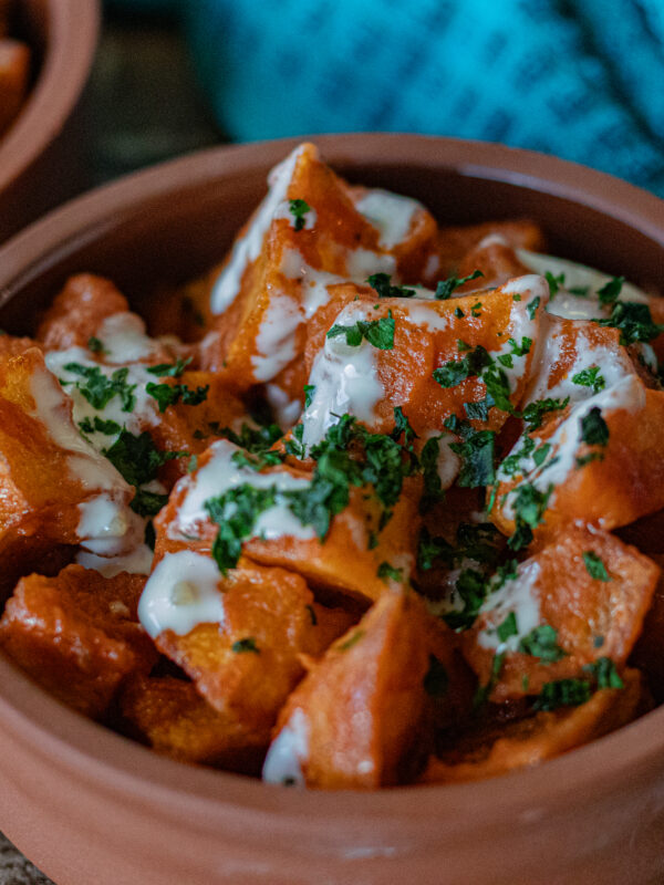 Easy Spanish Patatas Bravas with Garlic Aioli